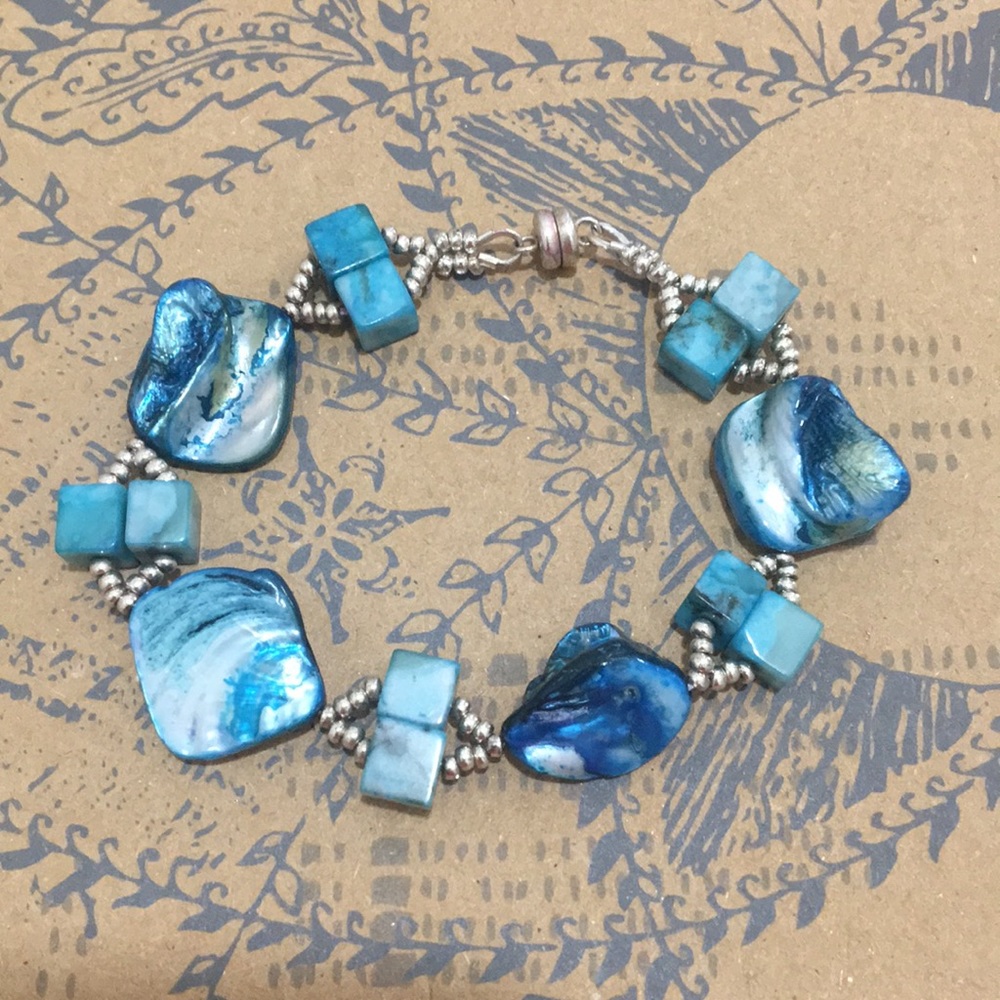 Blue Shell Bracelet